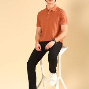 TVS Originals 100% Cotton Overdyed Polo T-Shirt for Men